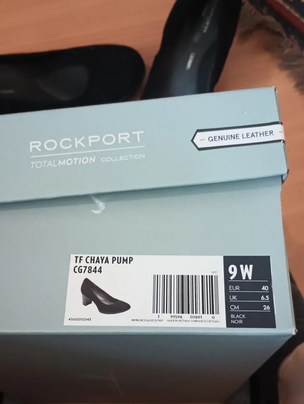 Rockport Black Suede Low Block Heel Pumps